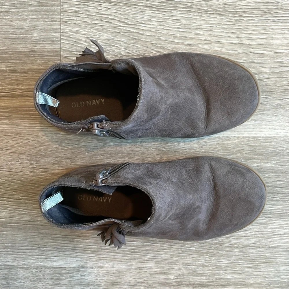Old Navy toddler girls gray ankle boots